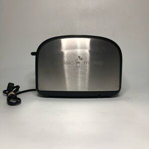 Classic Mickey Toaster, Silver Color Sleek Minimal Walt Disney DCM-2